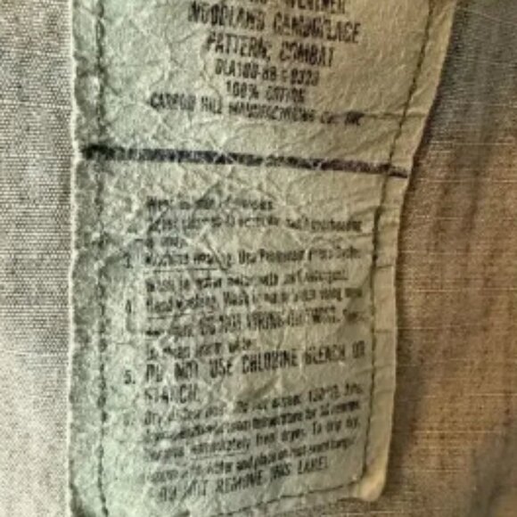 US Army Combat Woodland Camouflage Field Jacket Coat vintage medium regular - Picture 3 of 6